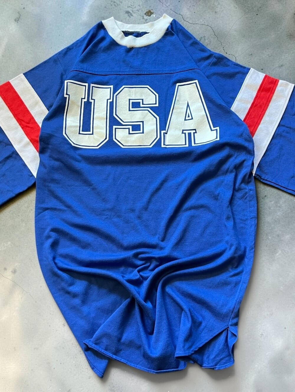 Vintage 70s/80s United States of America USA Shirt Jersey Olympics Size Small
